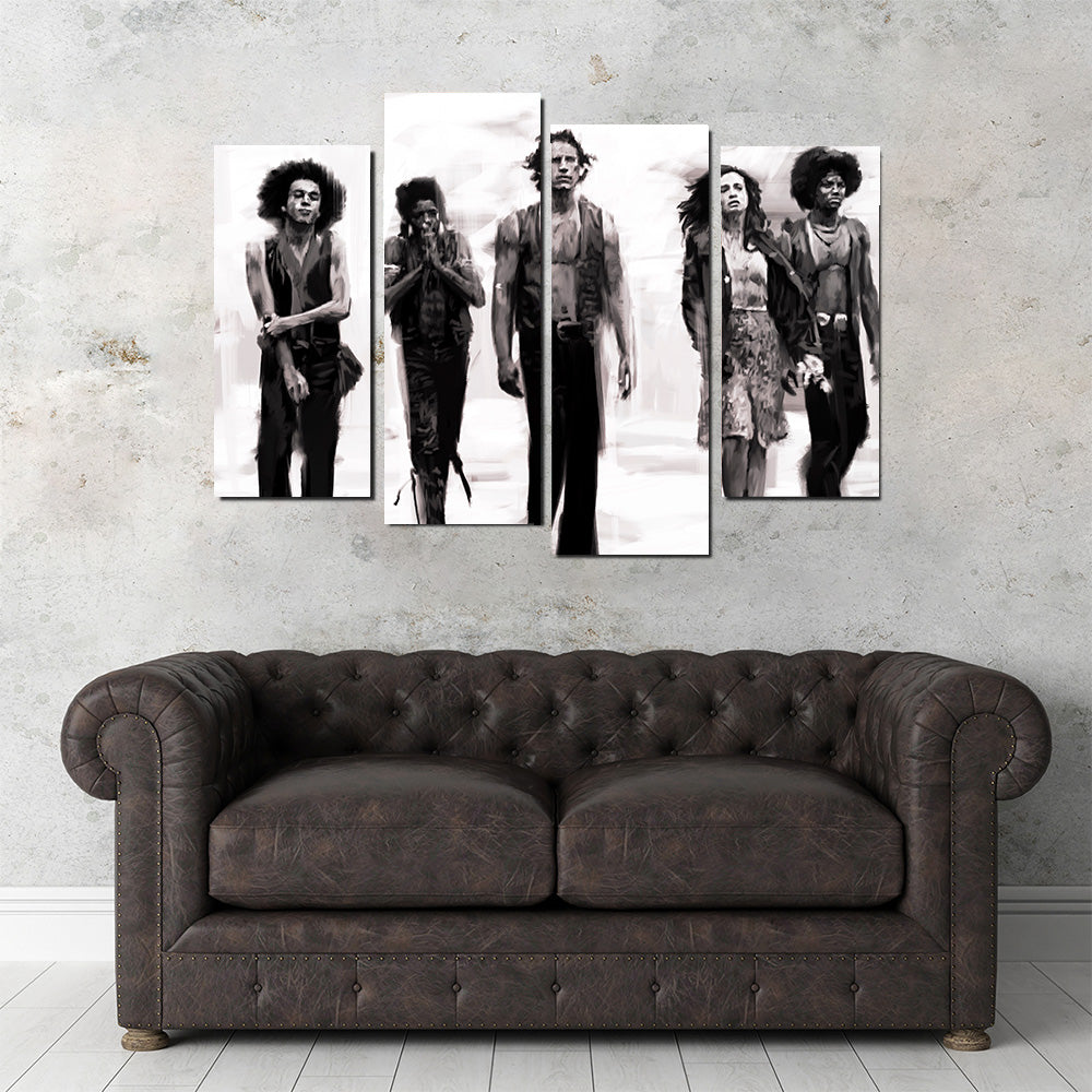 Stunning The Warriors Sketch Wall Art by Andy Brackpool