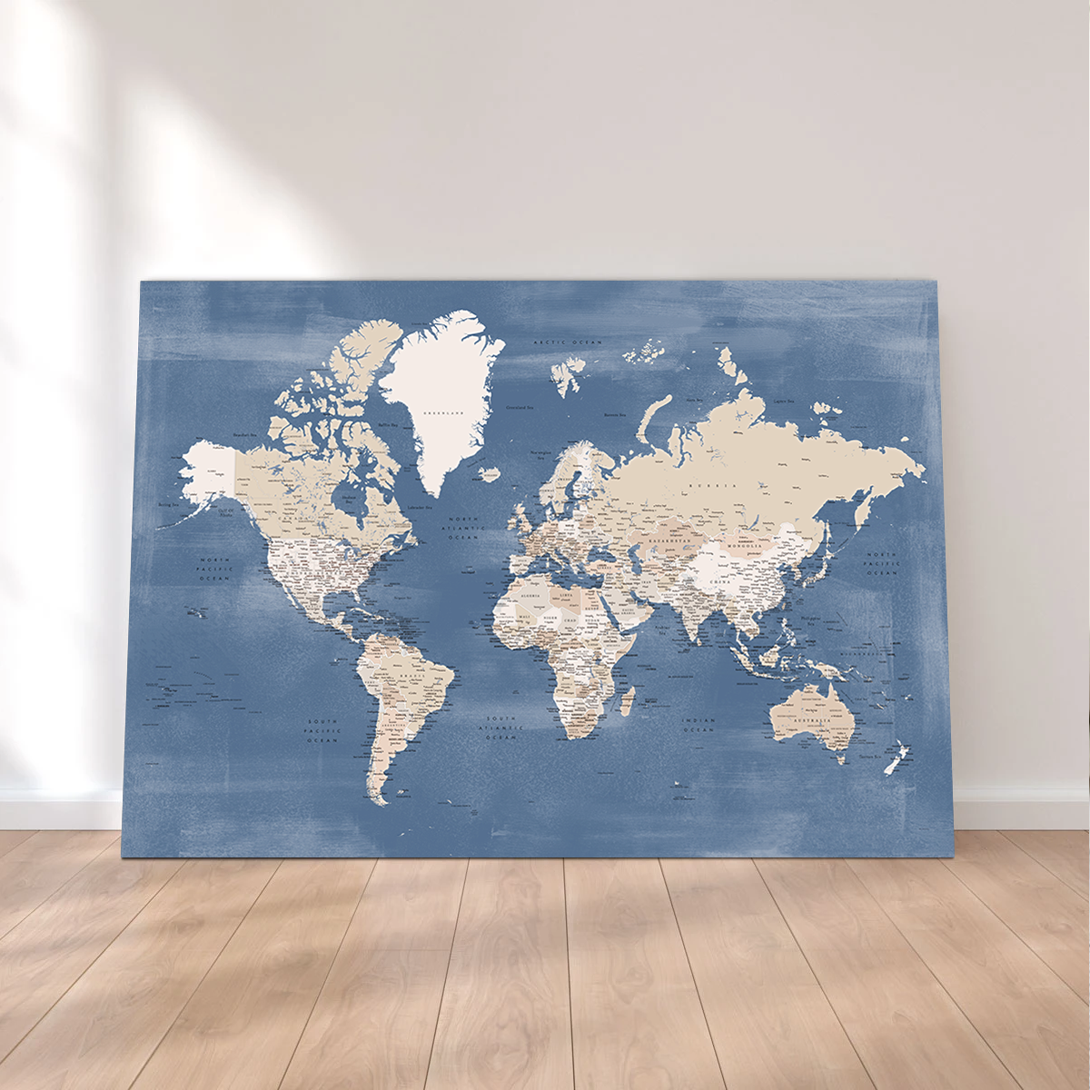 Exquisite World Map 40 Wall Art by Blursbyai