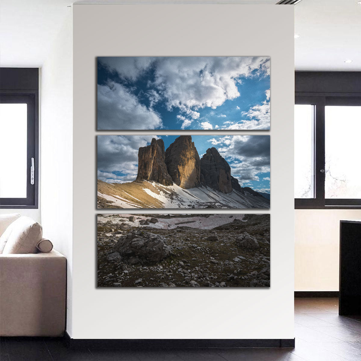 Stunning Tre Cime di Lavaredo Wall Art by Enzo Romano