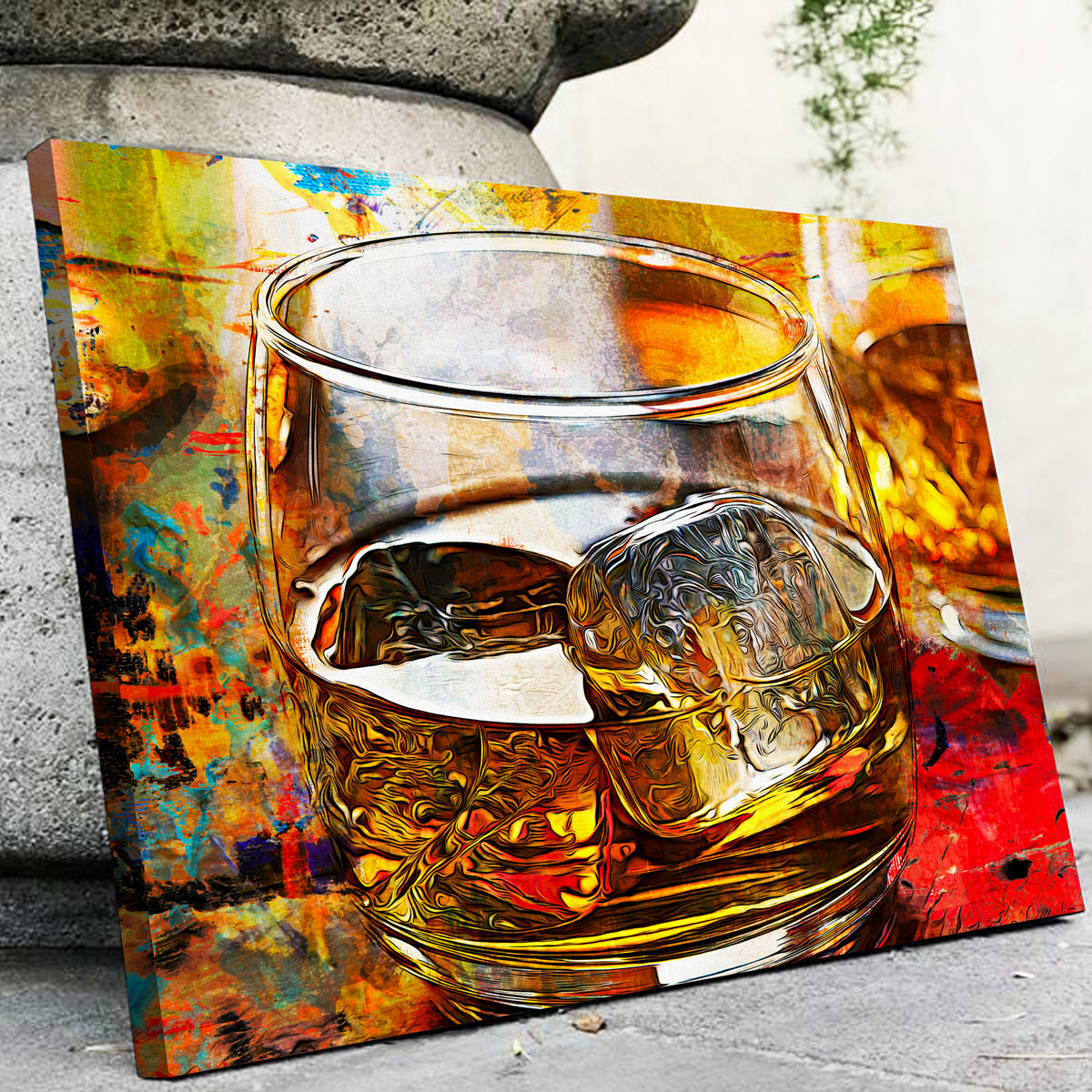 Exquisite Bourbon Whiskey Abstract Wall Art for Stunning Home Decor