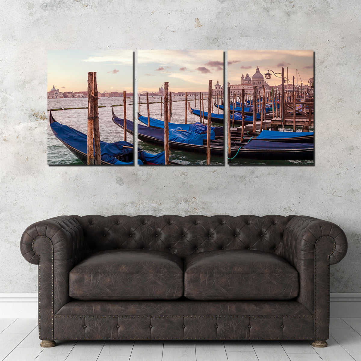 Exquisite Venice Gondolas & Santa Maria Della Salute Wall Art by Melanie Viola