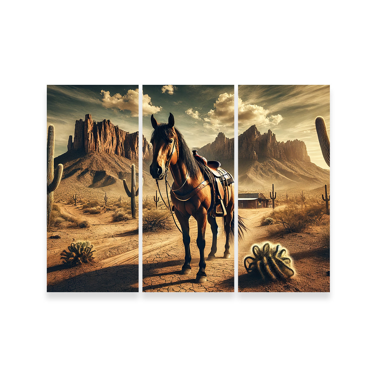 Exquisite Wild West Quarter Horse Wall Art for Stunning Decor