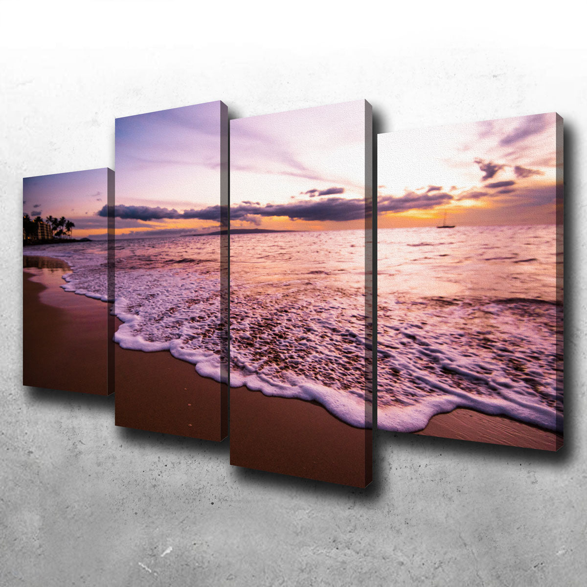 Stunning Sunset Waves Wall Art by Lucas Moore