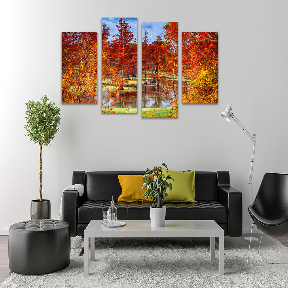 Stunning Lake Conway Cypress Trees Wall Art for Your Home Decor