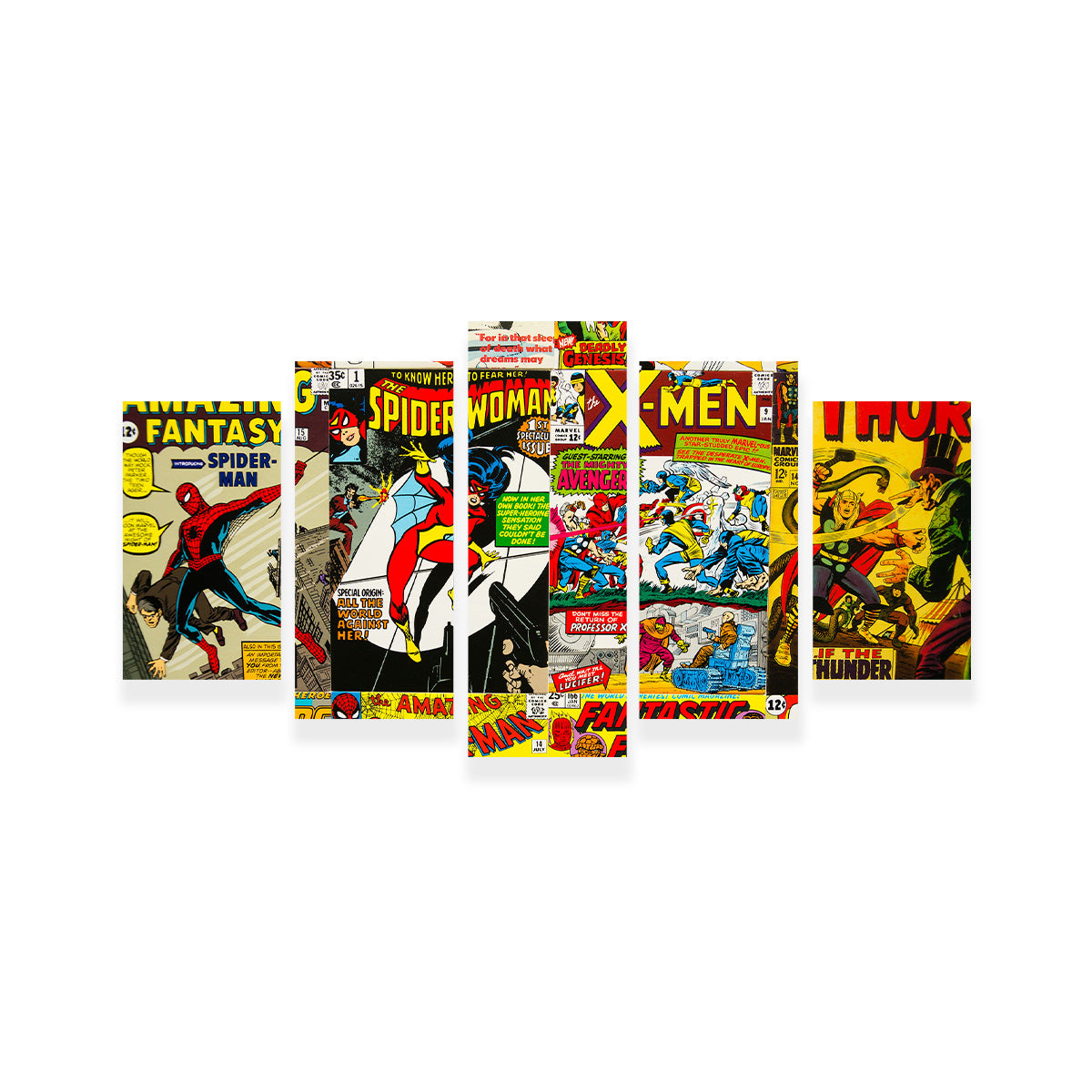 Unique Vintage Comic Covers Wall Art for Stunning Decor