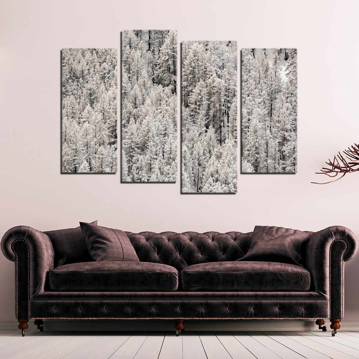 Late Snowfall Wall Art by Jeff Graphy - High - Quality Museum Canvas