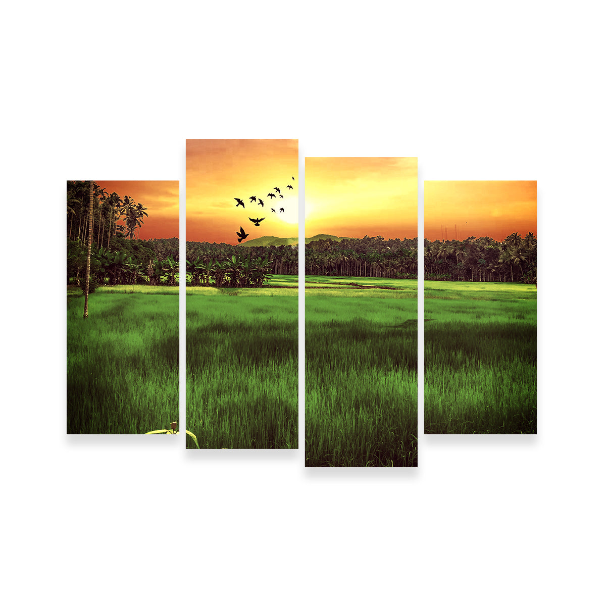 Stunning Sunset Landscape Wall Art by Dina Rolle