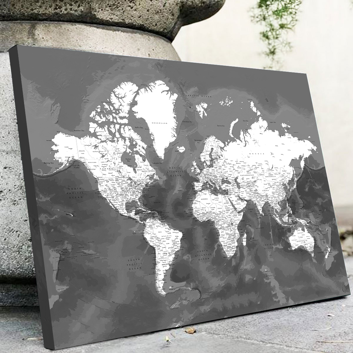 Exquisite World Map 50 Wall Art for Home Decor