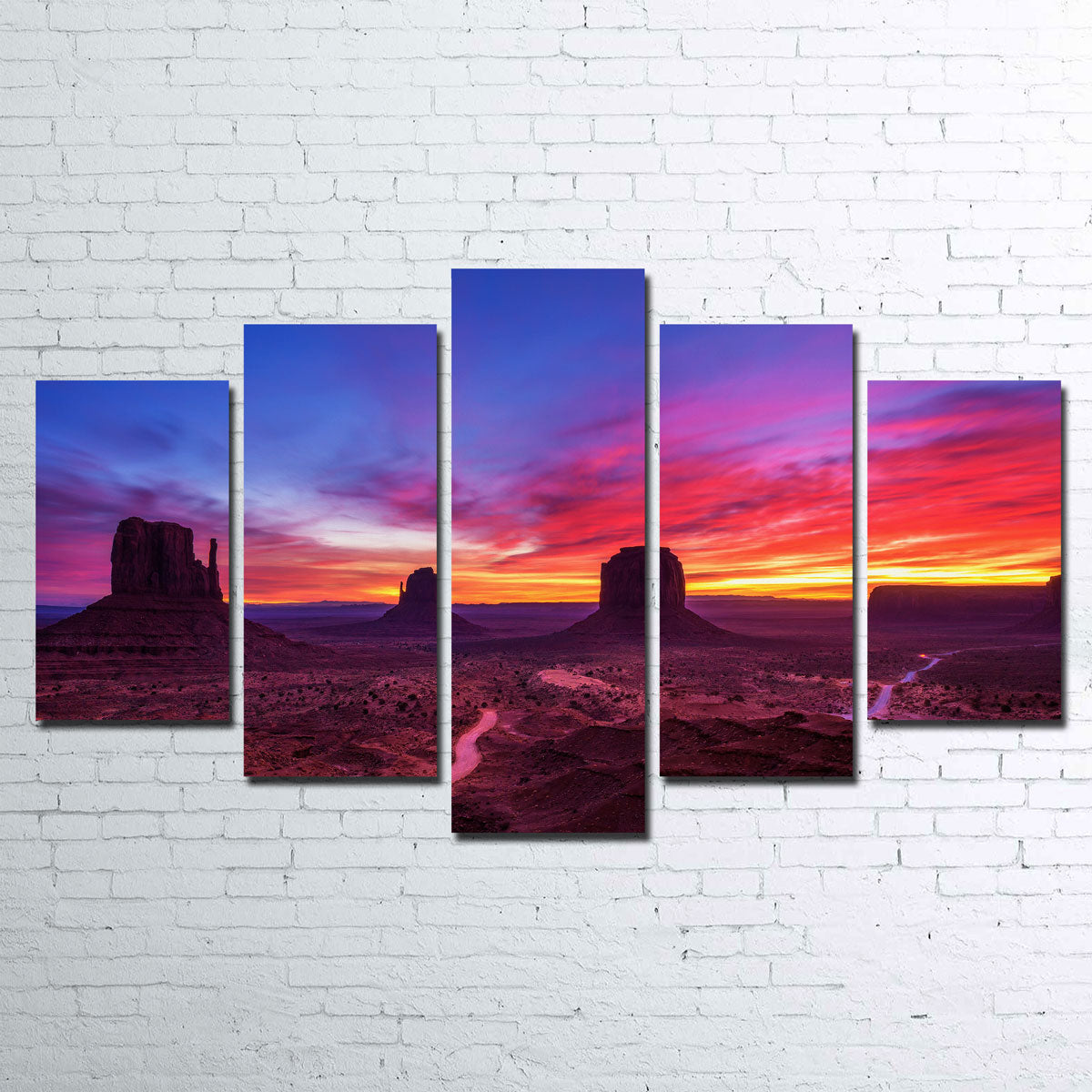 Stunning Sunrise over Monument Valley Wall Art for Home Decor