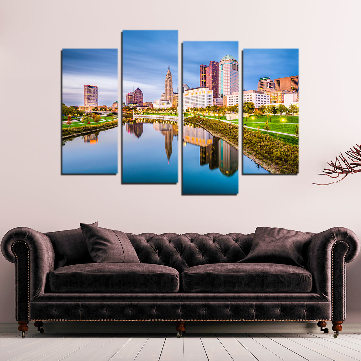 Stunning Columbus Ohio Skyline Wall Art for Home Decor