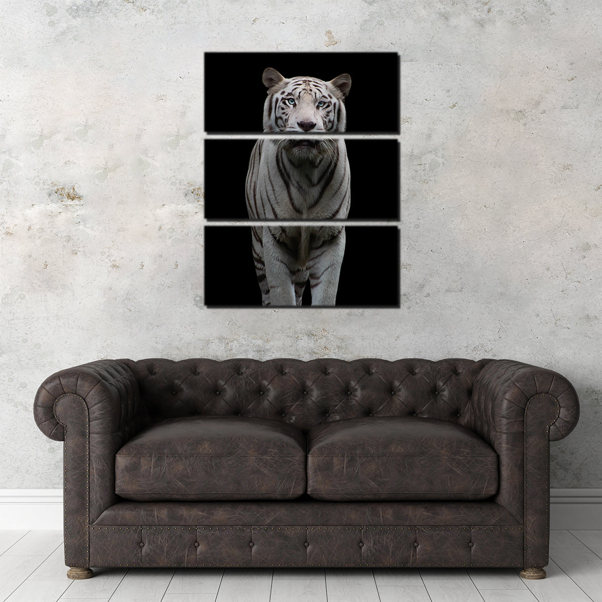 Stunning White Tiger Wall Art by Lawisi