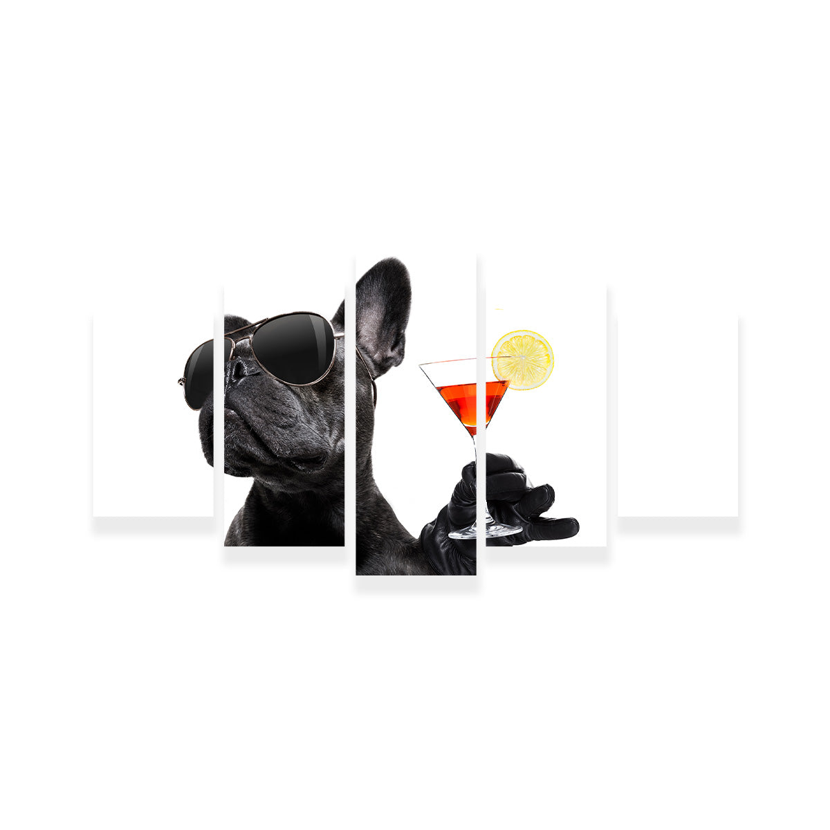 Stylish Martini Dog Wall Art for Modern Interiors