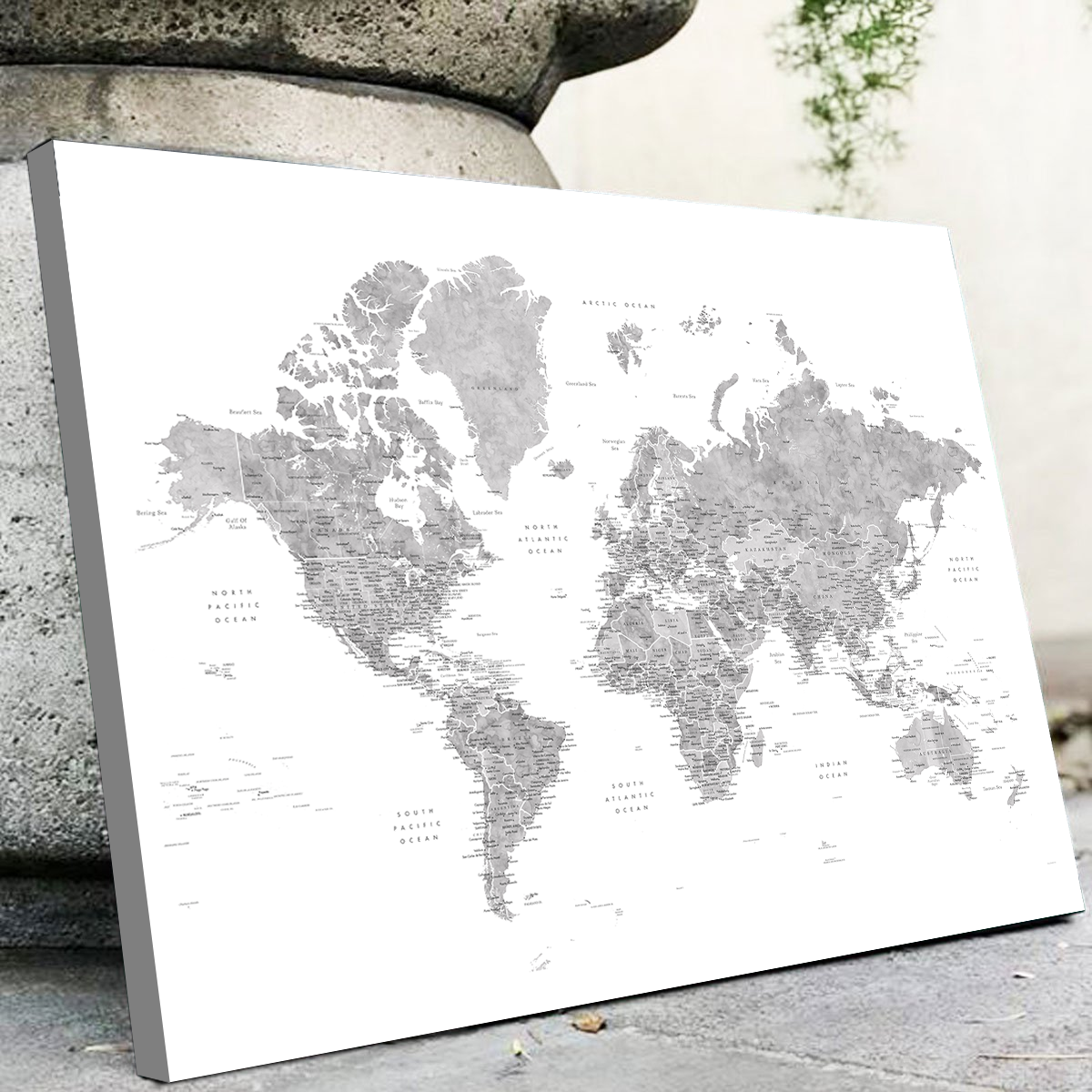 Stunning World Map 2 Wall Art for Your Home Decor