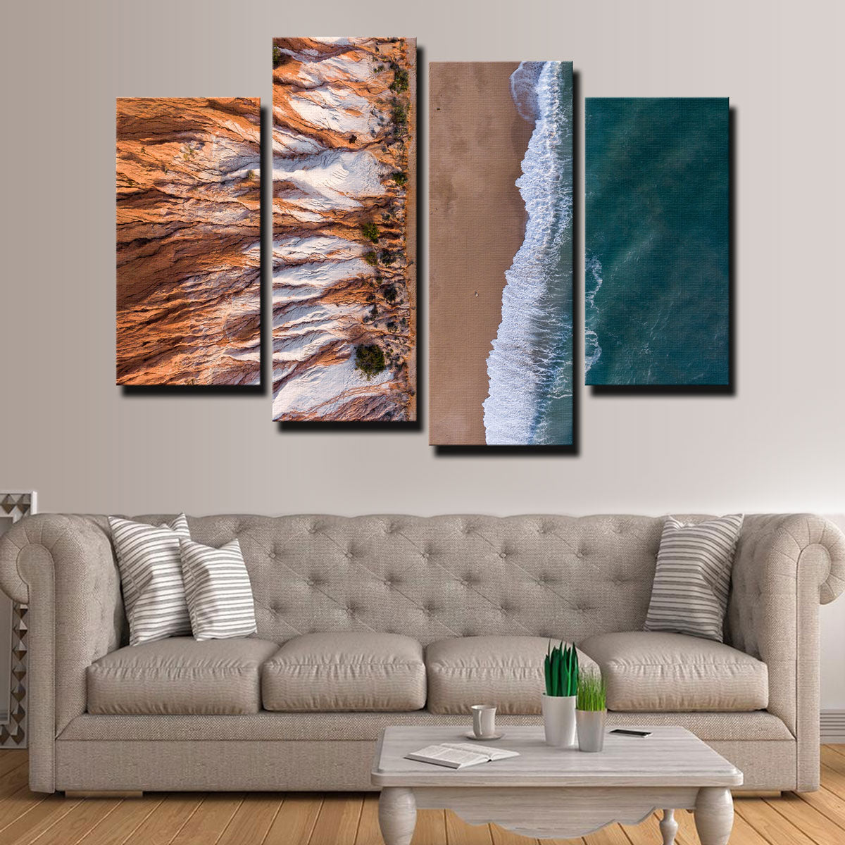 Stunning Where Ocean Meets Land Wall Art by Karolis Janulis