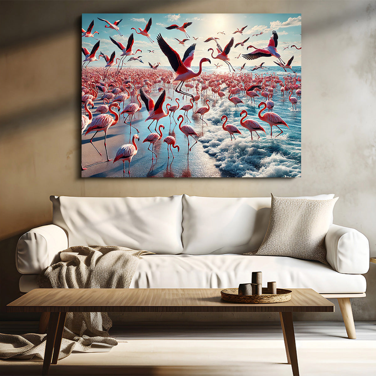 Stunning Flamingo Shore Wall Art for Your Decor
