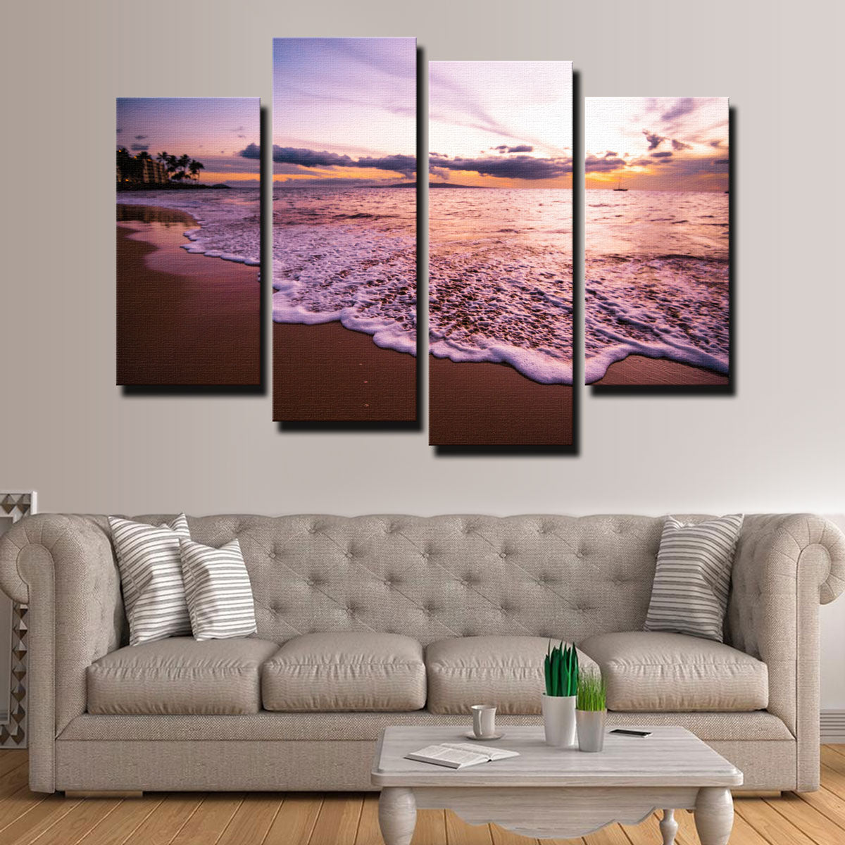 Stunning Sunset Waves Wall Art by Lucas Moore