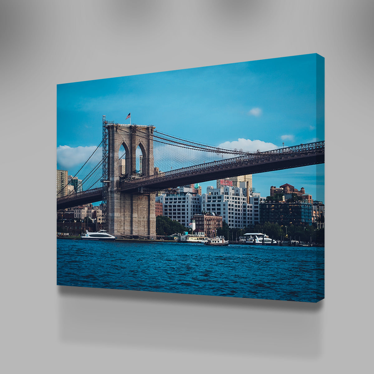 Stunning Brooklyn Bridge Blue Hour Wall Art for Your Home Decor