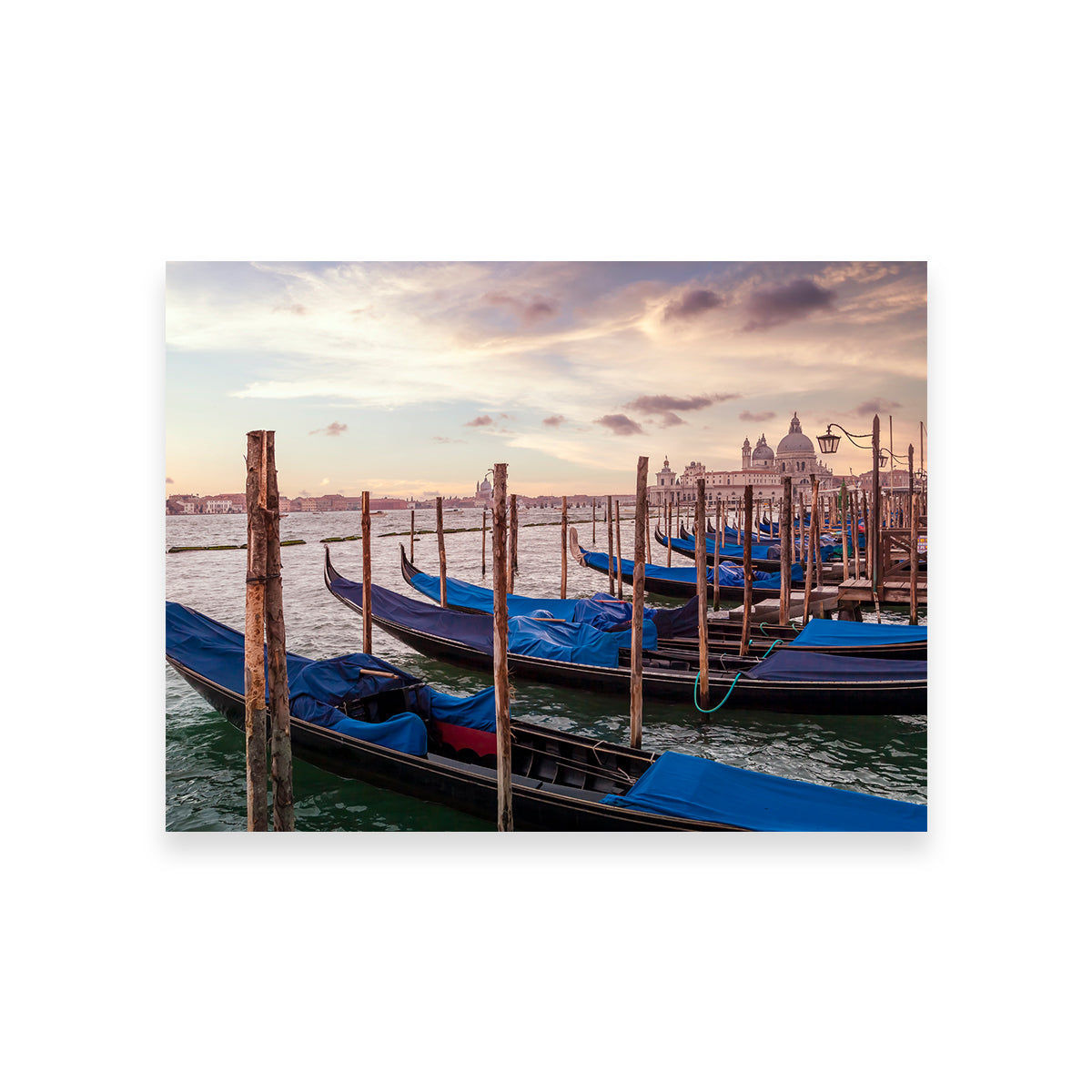 Exquisite Venice Gondolas & Santa Maria Della Salute Wall Art by Melanie Viola