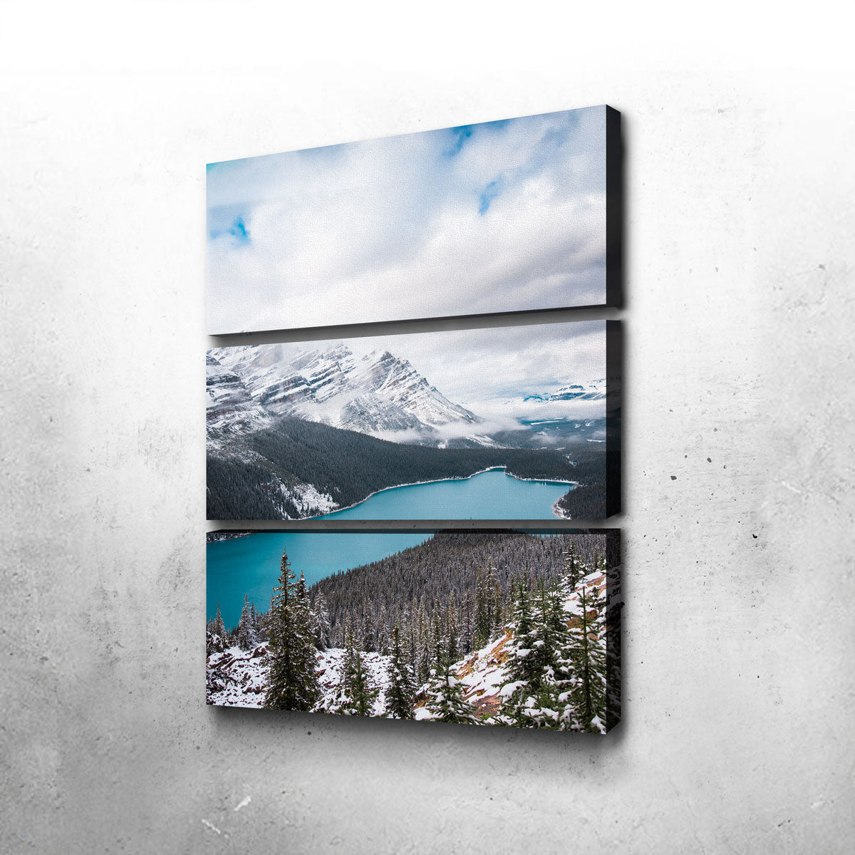 Stunning Wintry Peyto Lake Wall Art by Lucas Moore
