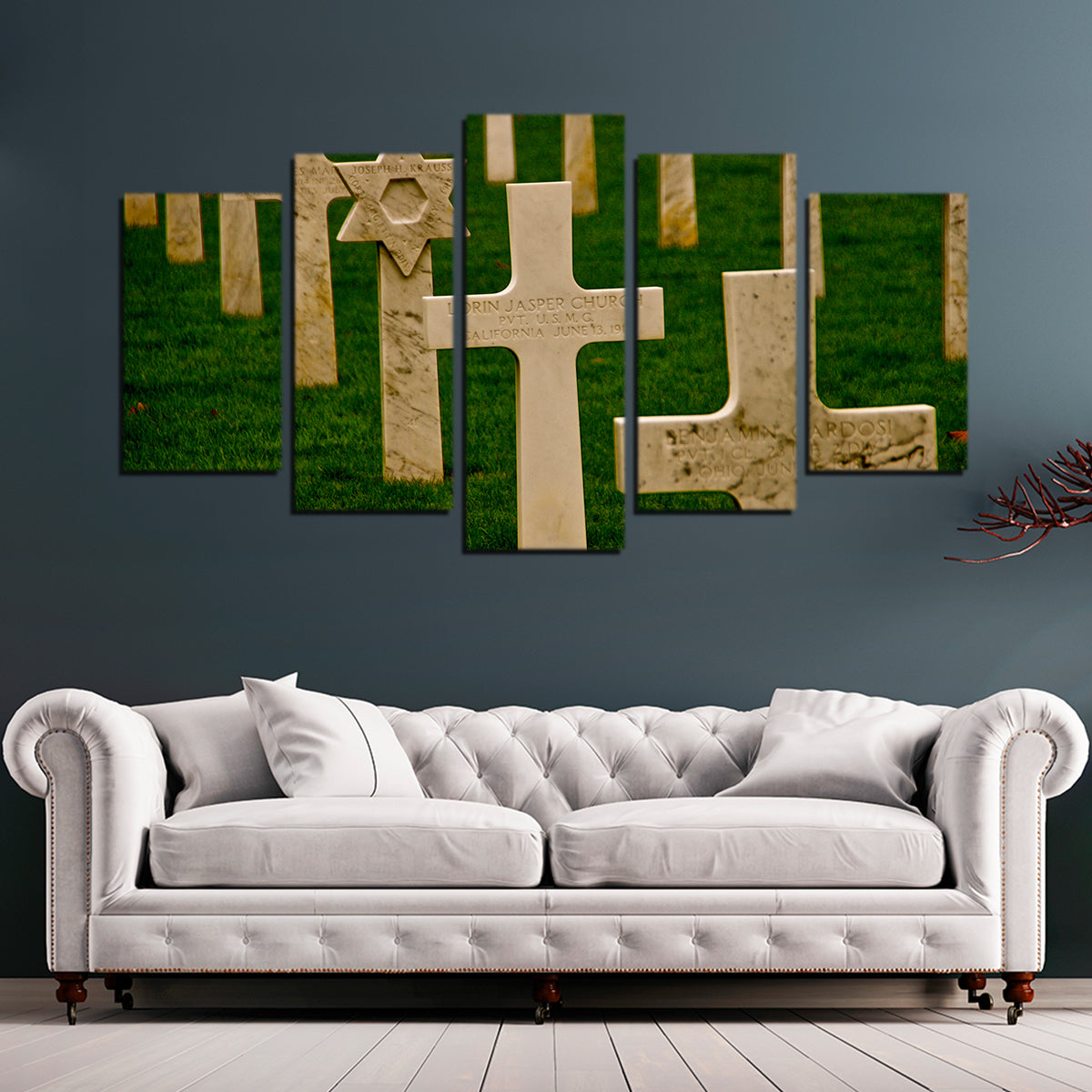 Exquisite WWI American Cemetery in France Wall Art by David Campbell