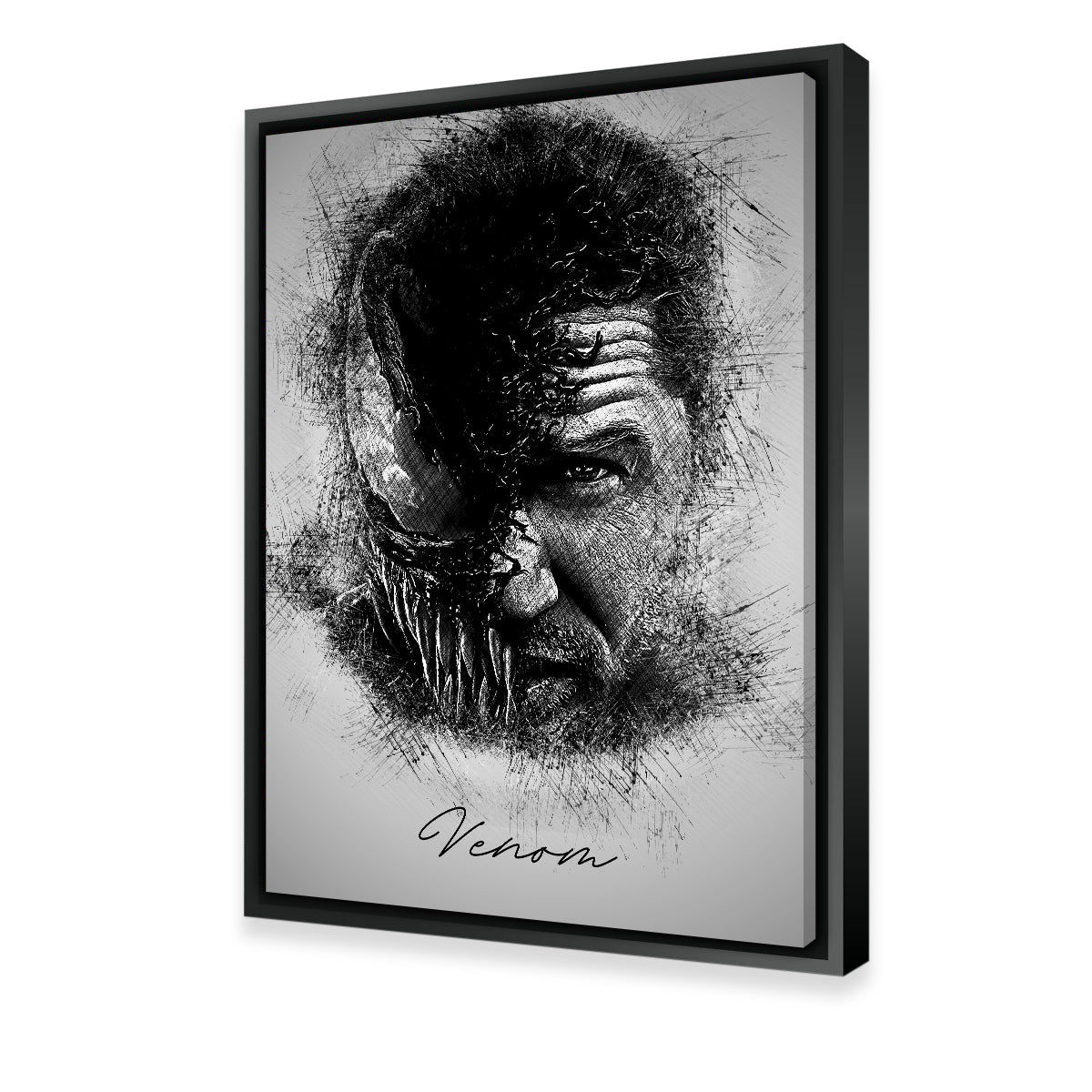 Stunning Venom Sketch Wall Art for Unique Home Decor