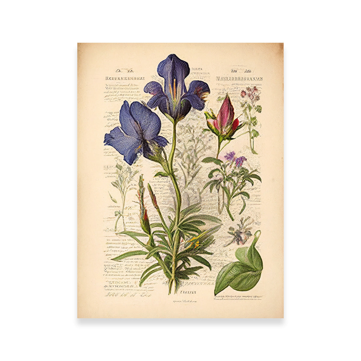 Vintage Botanical Print Series 7 Wall Art