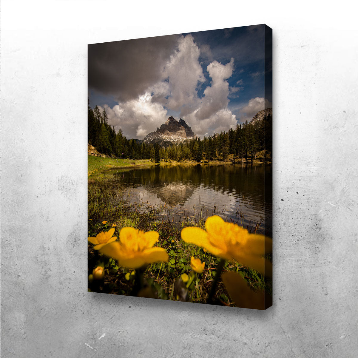 Stunning Lake Antorno Wall Art by Enzo Romano