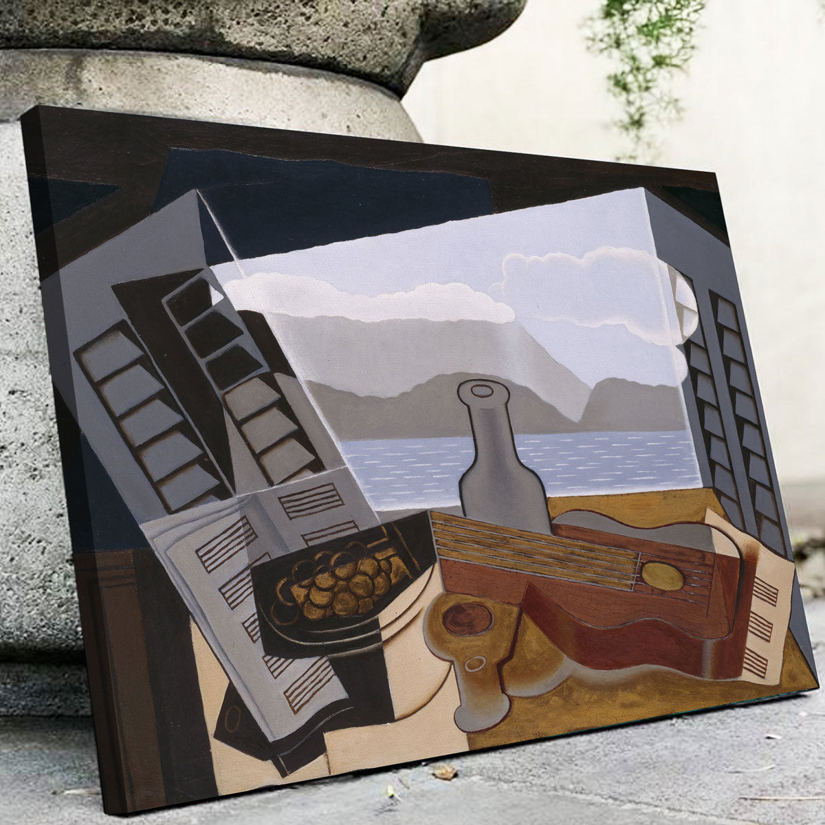 Exquisite La Fenêtre ouverte Wall Art by Juan Gris