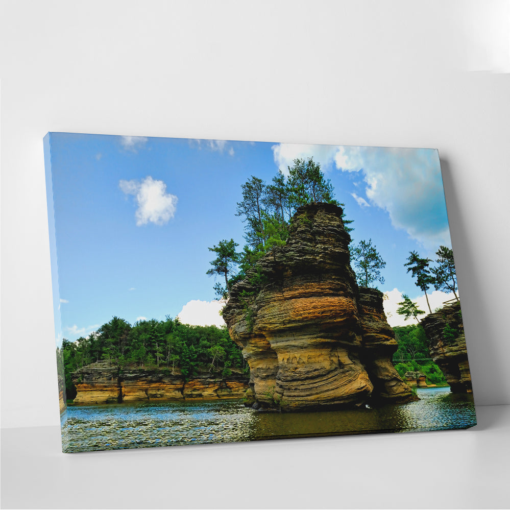 Exquisite Wisconsin Dells Sandstone Formation Wall Art for Stunning Home Decor