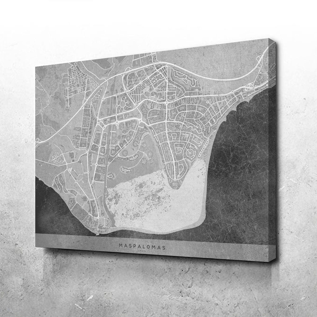 Exquisite Maspalomas Map 2 Wall Art for Your Home Decor
