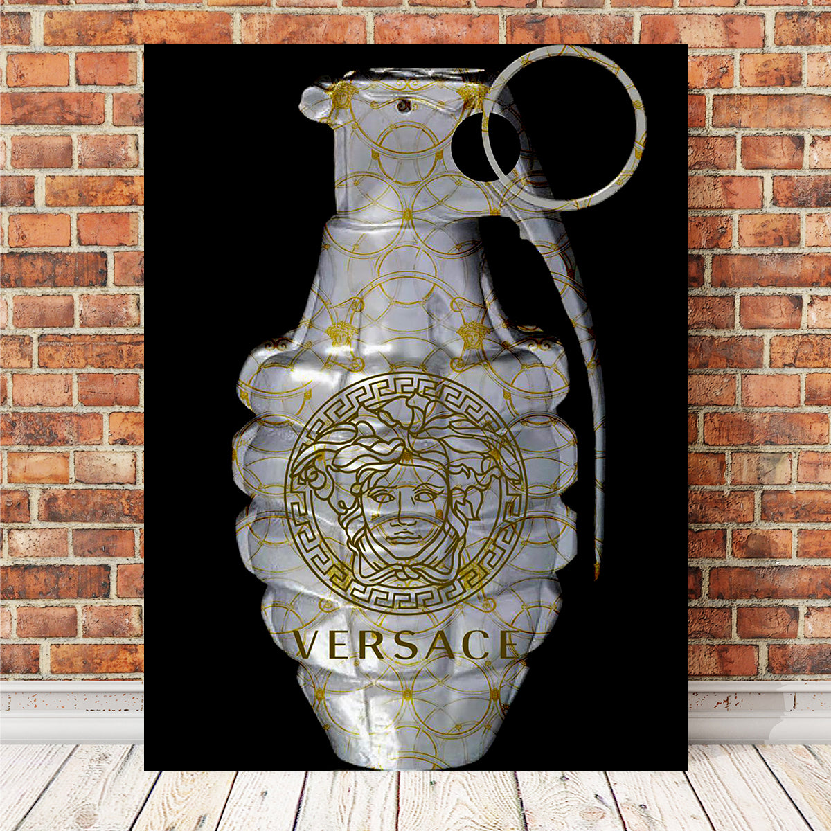 Versace Grenade Wall Art - Exquisite Museum-Quality Canvas Decor