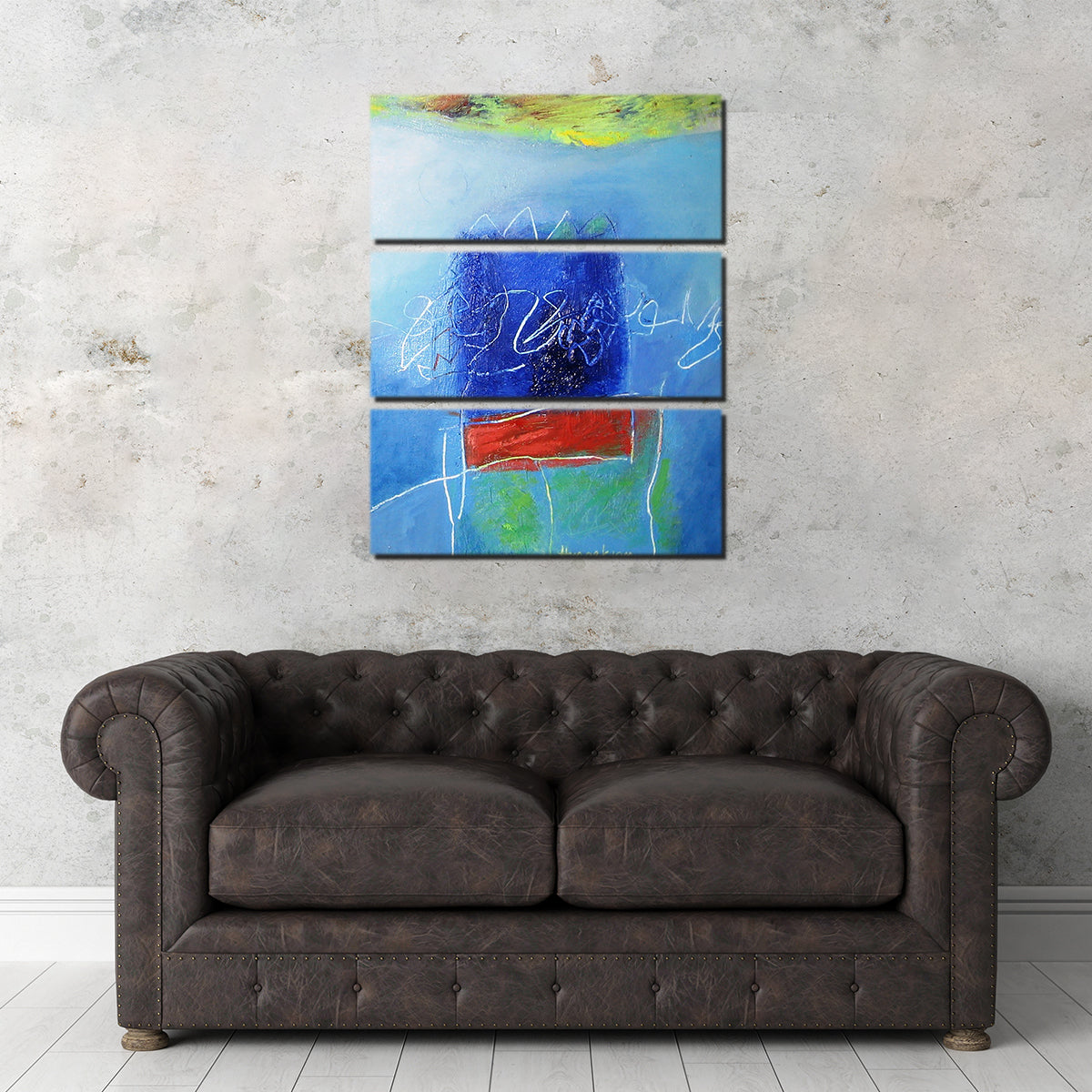 Evening Blues III Stunning Wall Art by Peggy Hinaekian