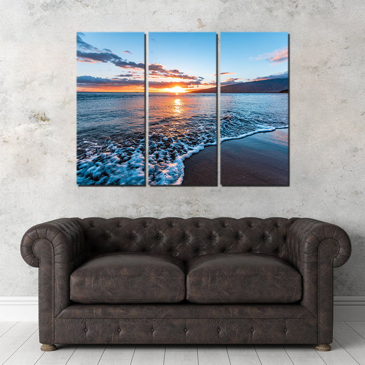 Stunning Maui Beach Sunset Wall Art by Lucas Moore