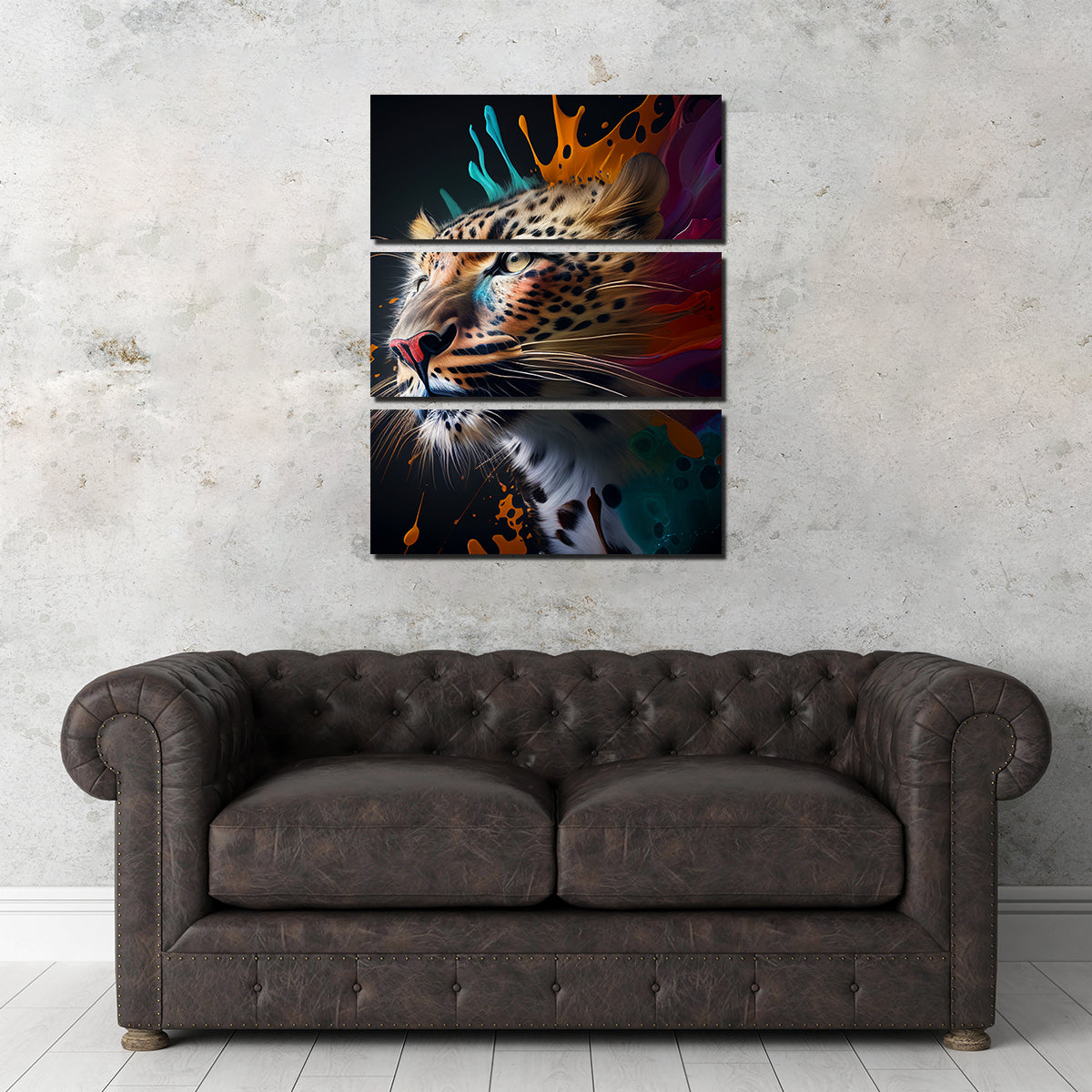 Stunning Leopard Portrait Wall Art by Jennifer Hotai