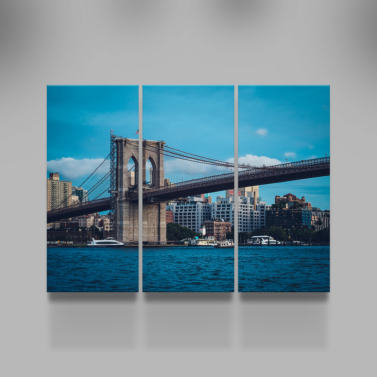 Stunning Brooklyn Bridge Blue Hour Wall Art for Your Home Decor