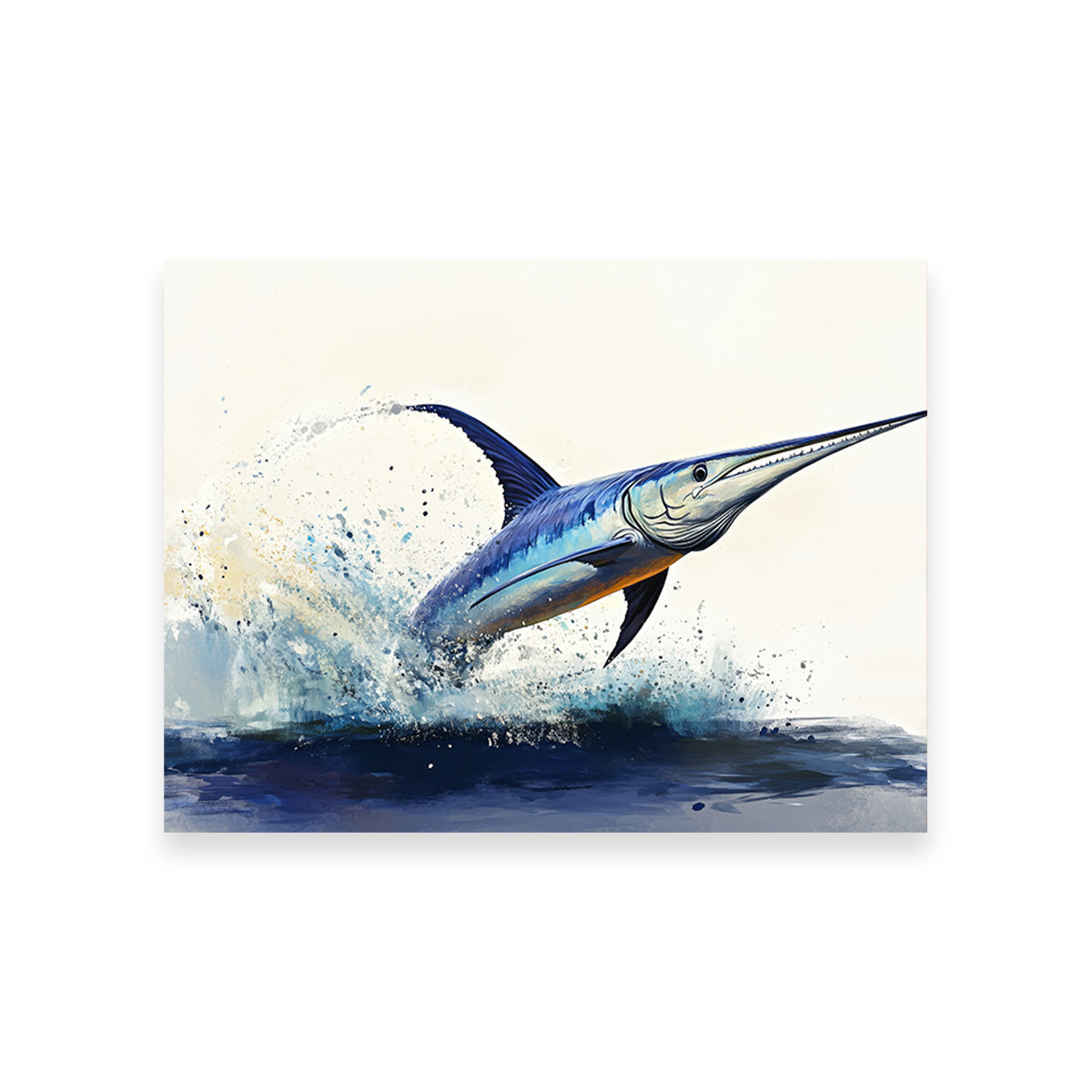 Eye-Catching Jumping Swordfish Wall Art for Stunning Home Decor