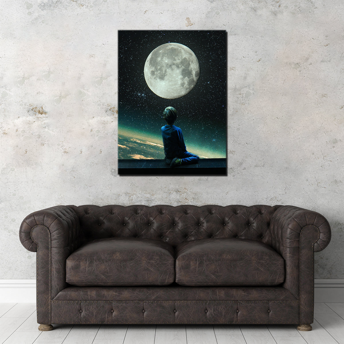 Stunning Moon Boy Bocah Wall Art by RAPart