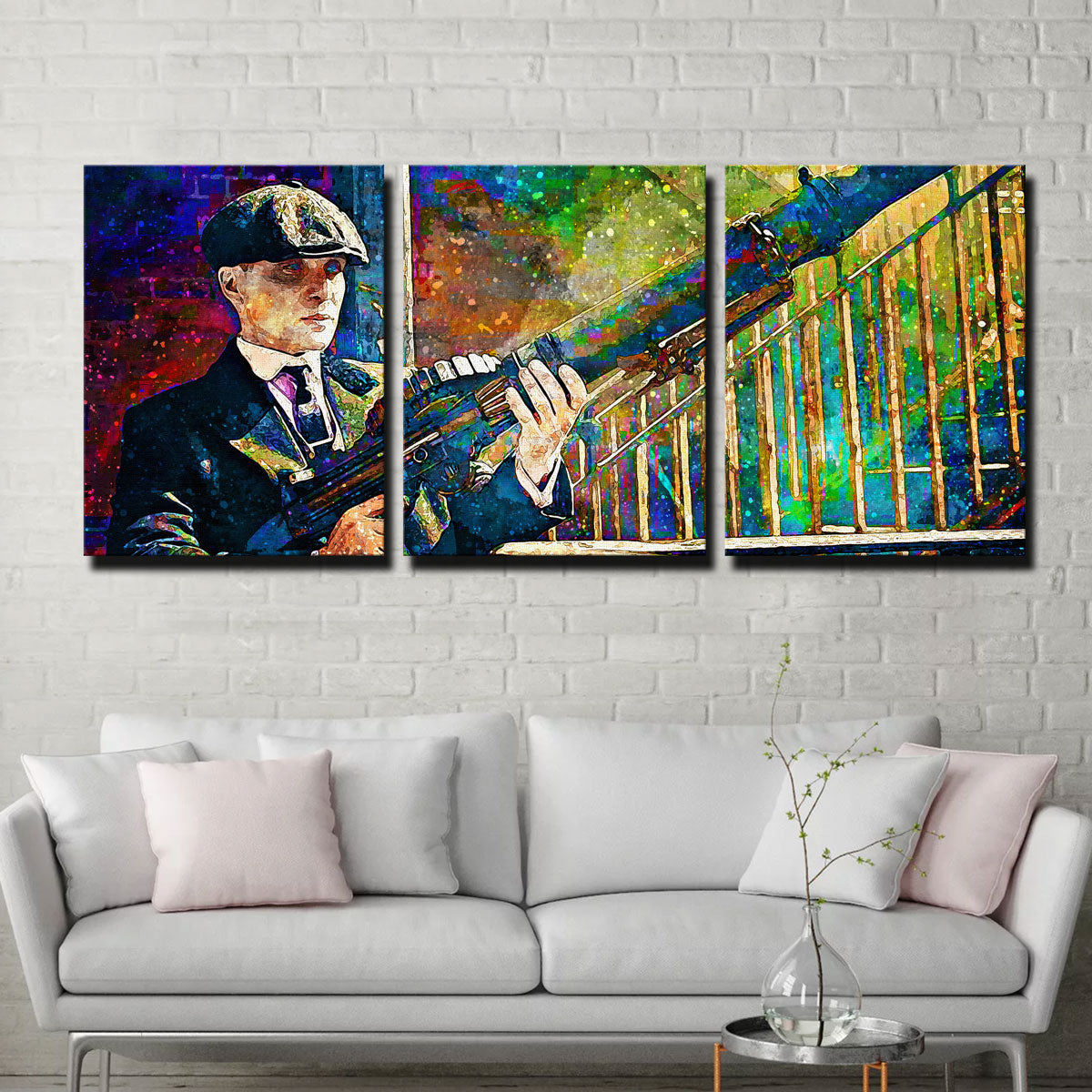 Thomas Shelby Inspired Lewis Gun - Authentic Canvas Art