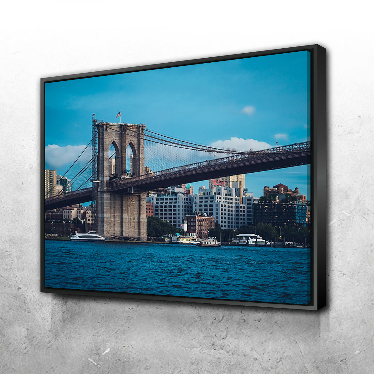 Stunning Brooklyn Bridge Blue Hour Wall Art for Your Home Decor