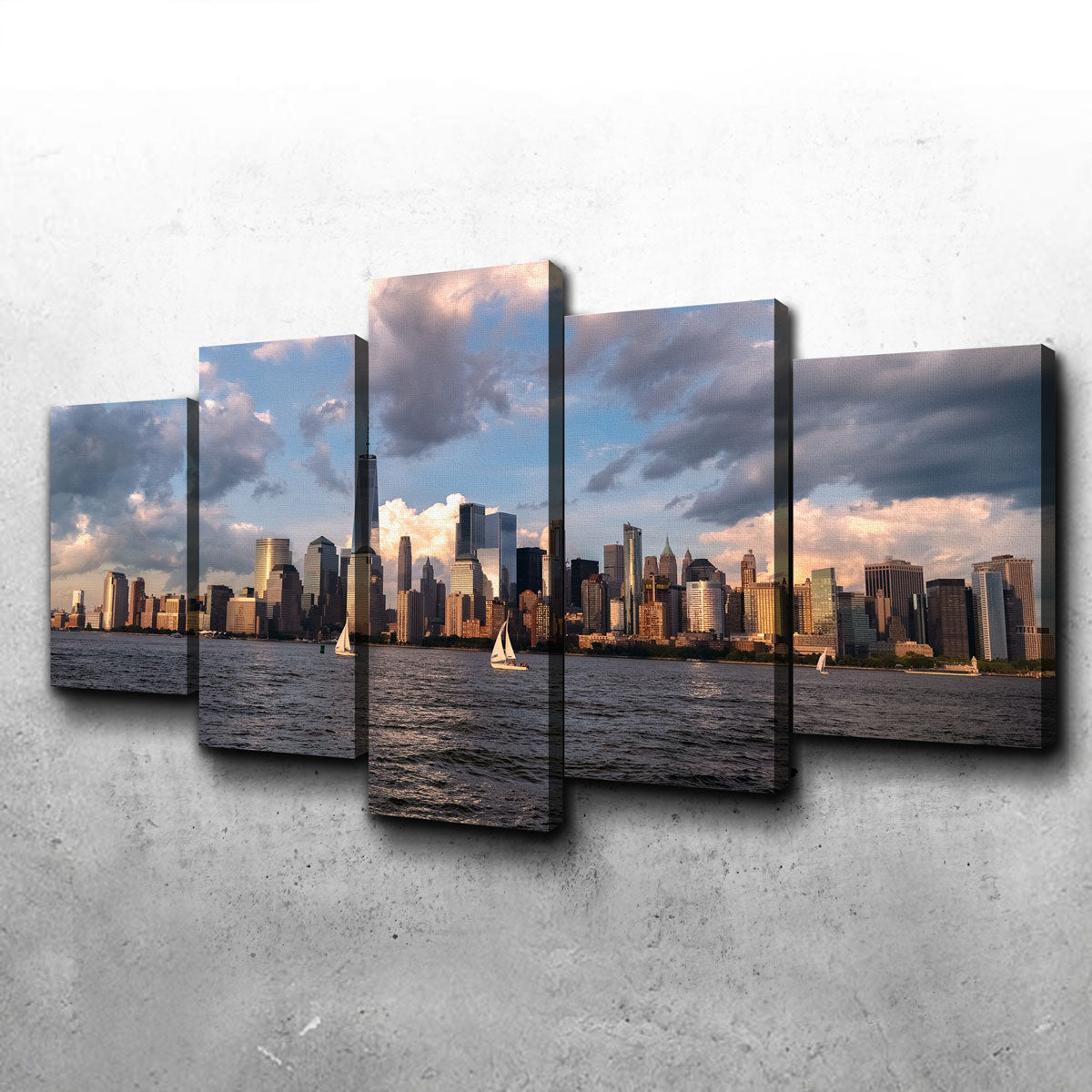 Exquisite Sunset Sails Wall Art by Shaun Mayer