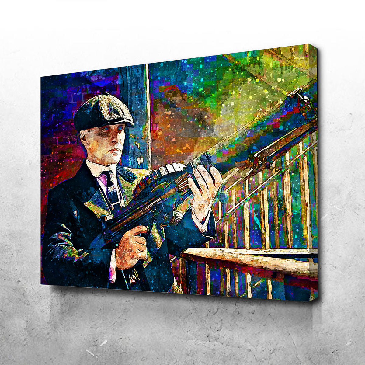 Thomas Shelby Inspired Lewis Gun - Authentic Canvas Art