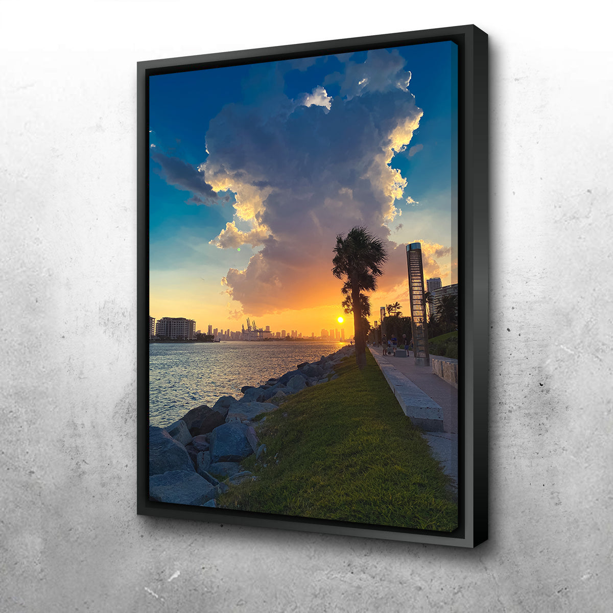 Stunning Sun Over Miami Wall Art by Charity Dos Santos