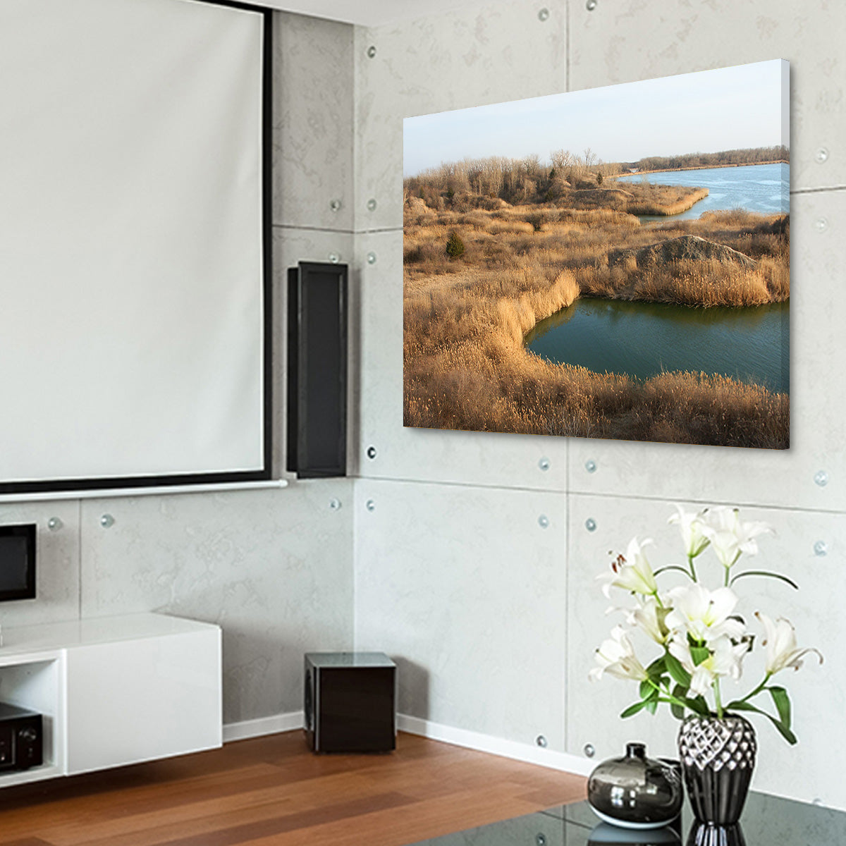 Stunning Mazonia Braidwood State Fish and Wildlife Area Wall Art - Sustainable Pine Frame Canvas