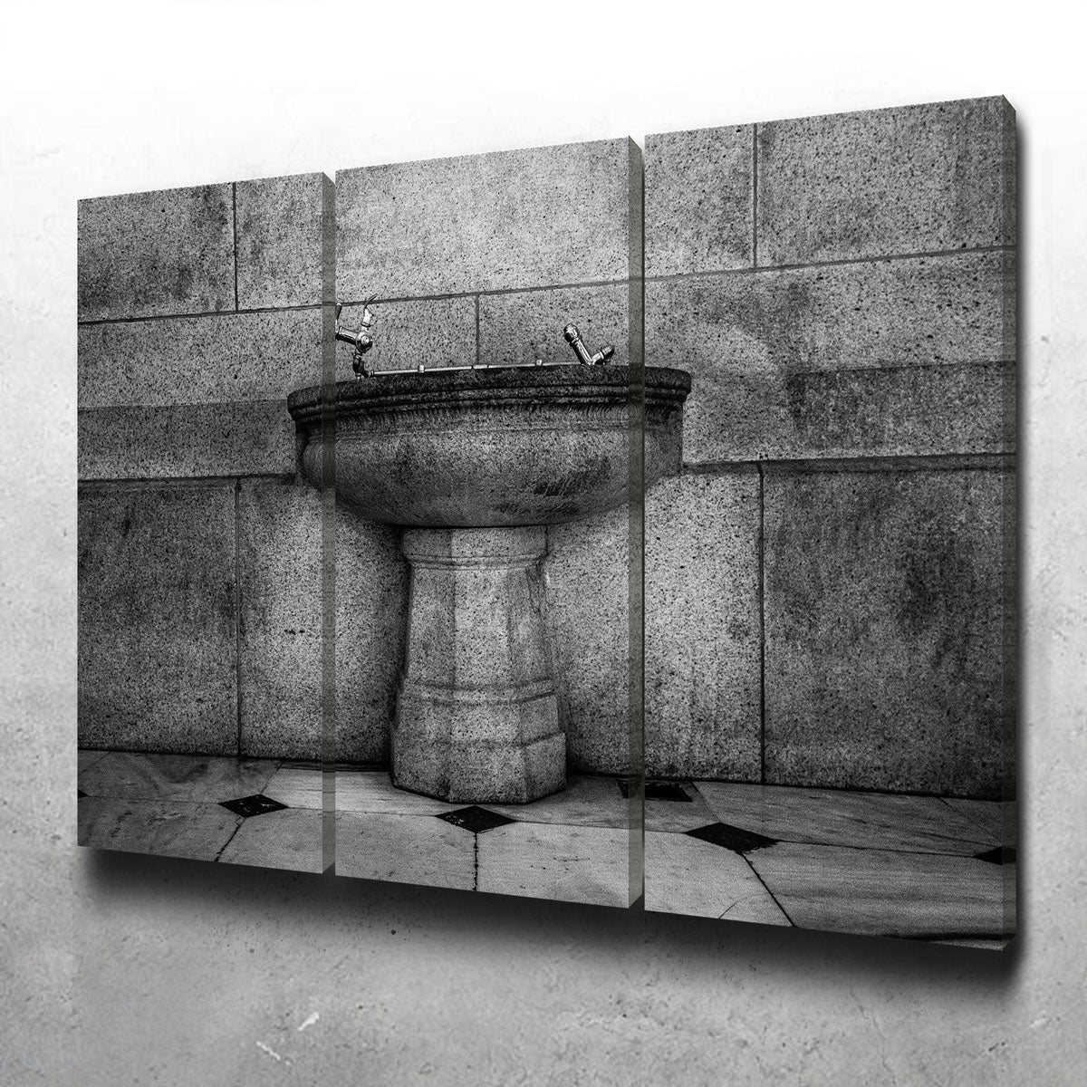 Exquisite Vintage Fountain Wall Art by Dennis Maida