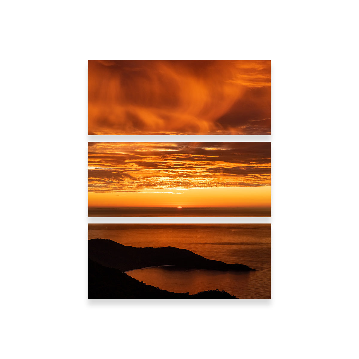 Breathtaking Sunrise at Ilha Grande, Brazil Wall Art by Sofia Leite Fonseca