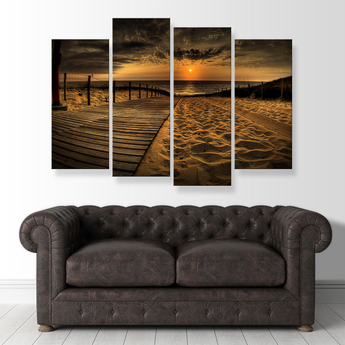Gorgeous Sunset Beach Wall Art for Stunning Home Decor