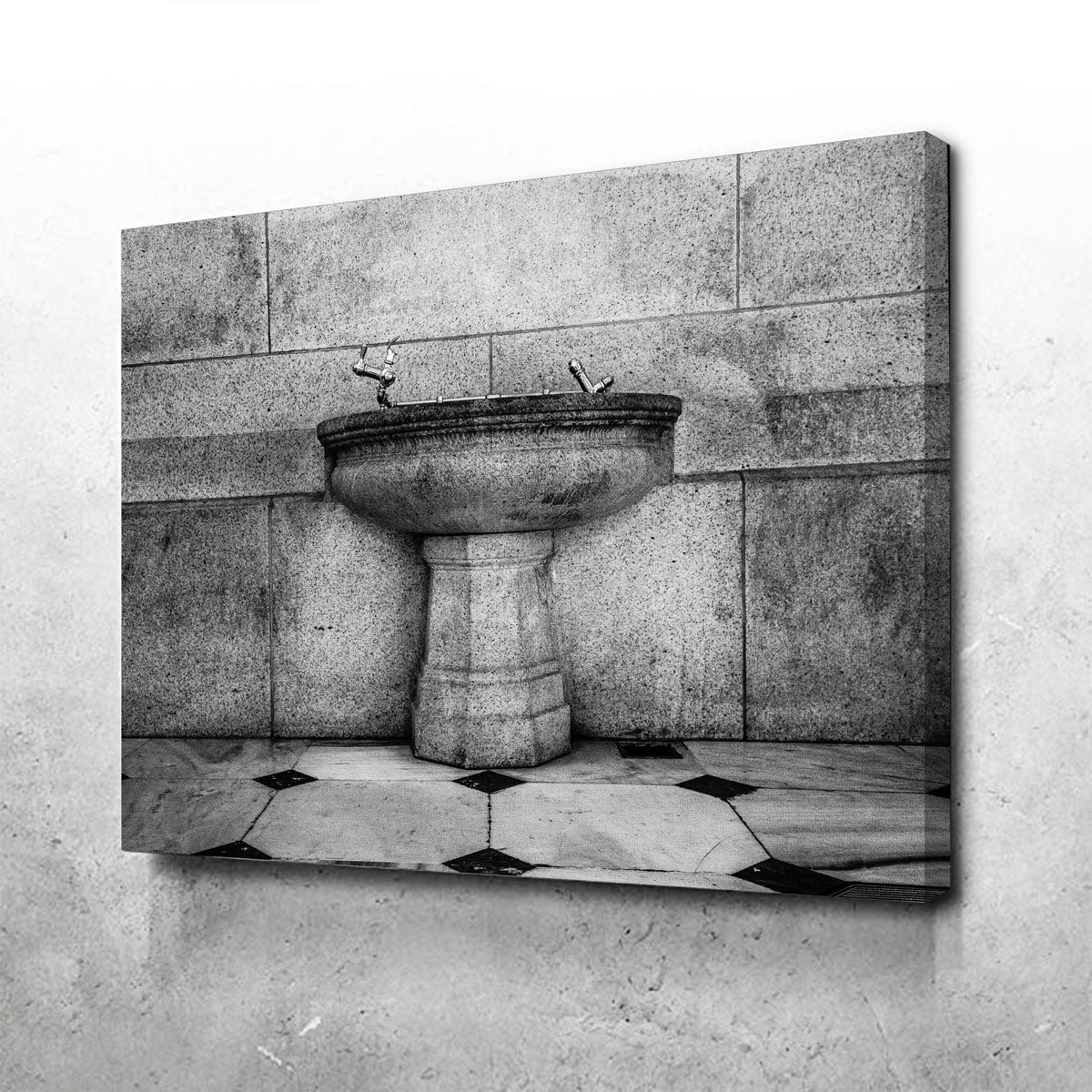 Exquisite Vintage Fountain Wall Art by Dennis Maida