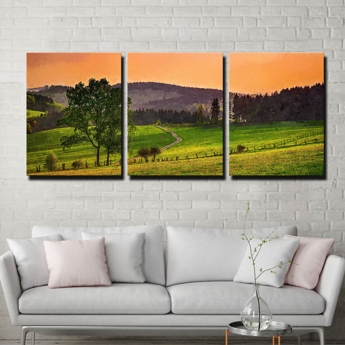 Denise Dundon's Evening Pasture Wall Art - Museum Quality Canvas Print