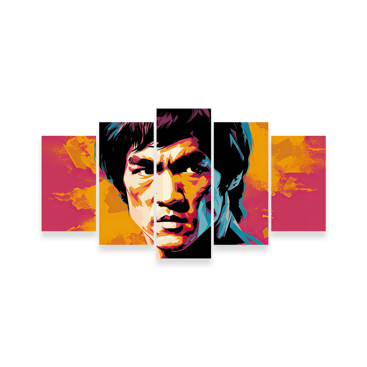 Bruce Fierce Wall Art by Ralph & Laura Design - Museum-Quality Canvas
