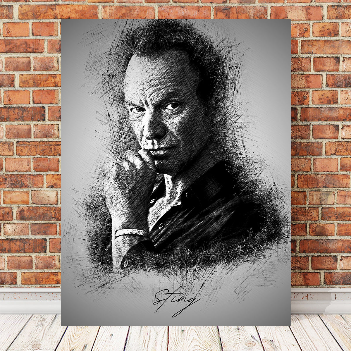 Stunning Sting Wall Art - Handmade Canvas Print